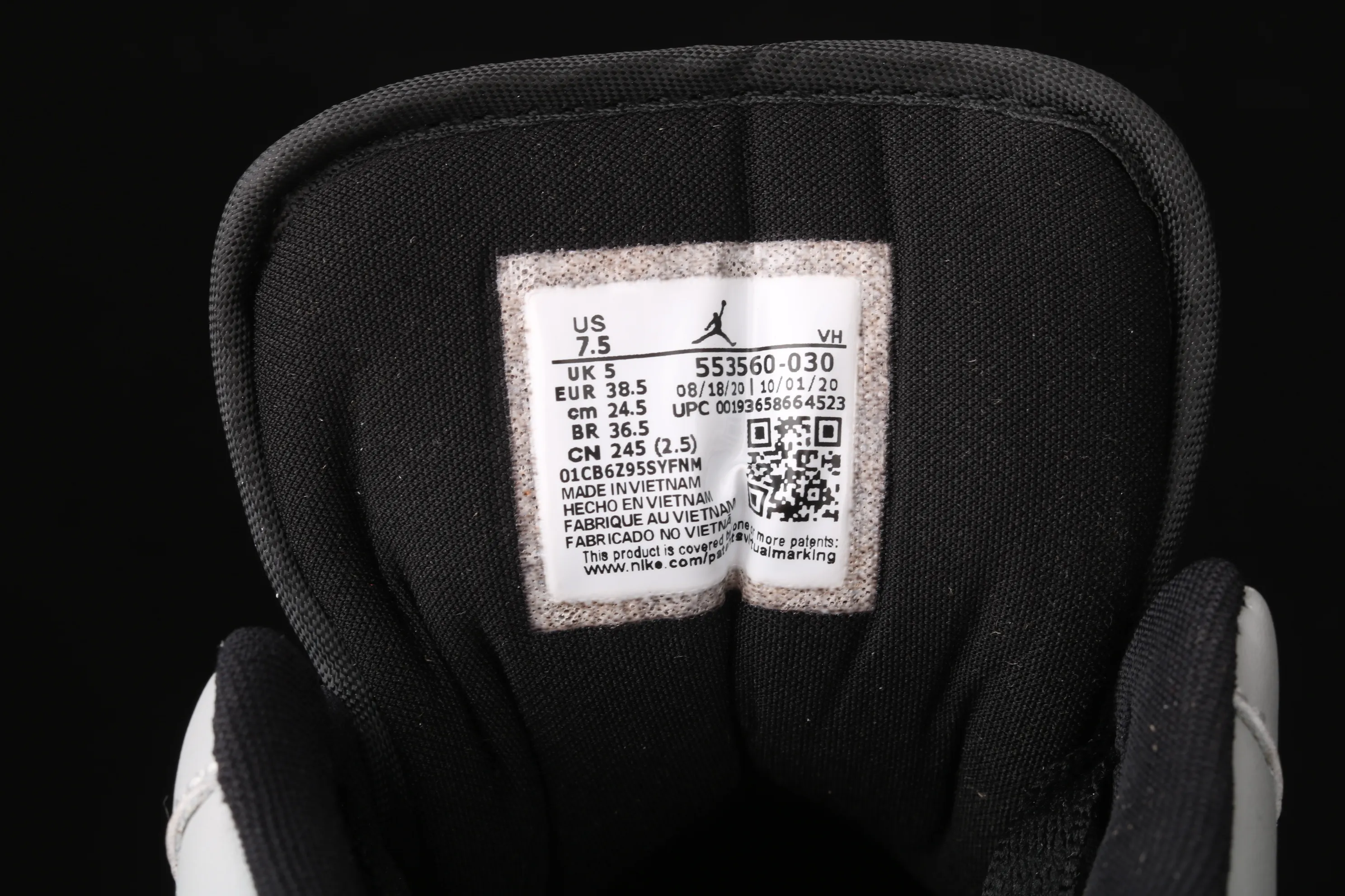 All categories Air Jordan Jordan series basketball shoes Air Jordan 1 Low Air Jordan 1 Low "Light Smoke Grey" AJ1 Joe 1 Little Dior Smoke Gray 553560-030